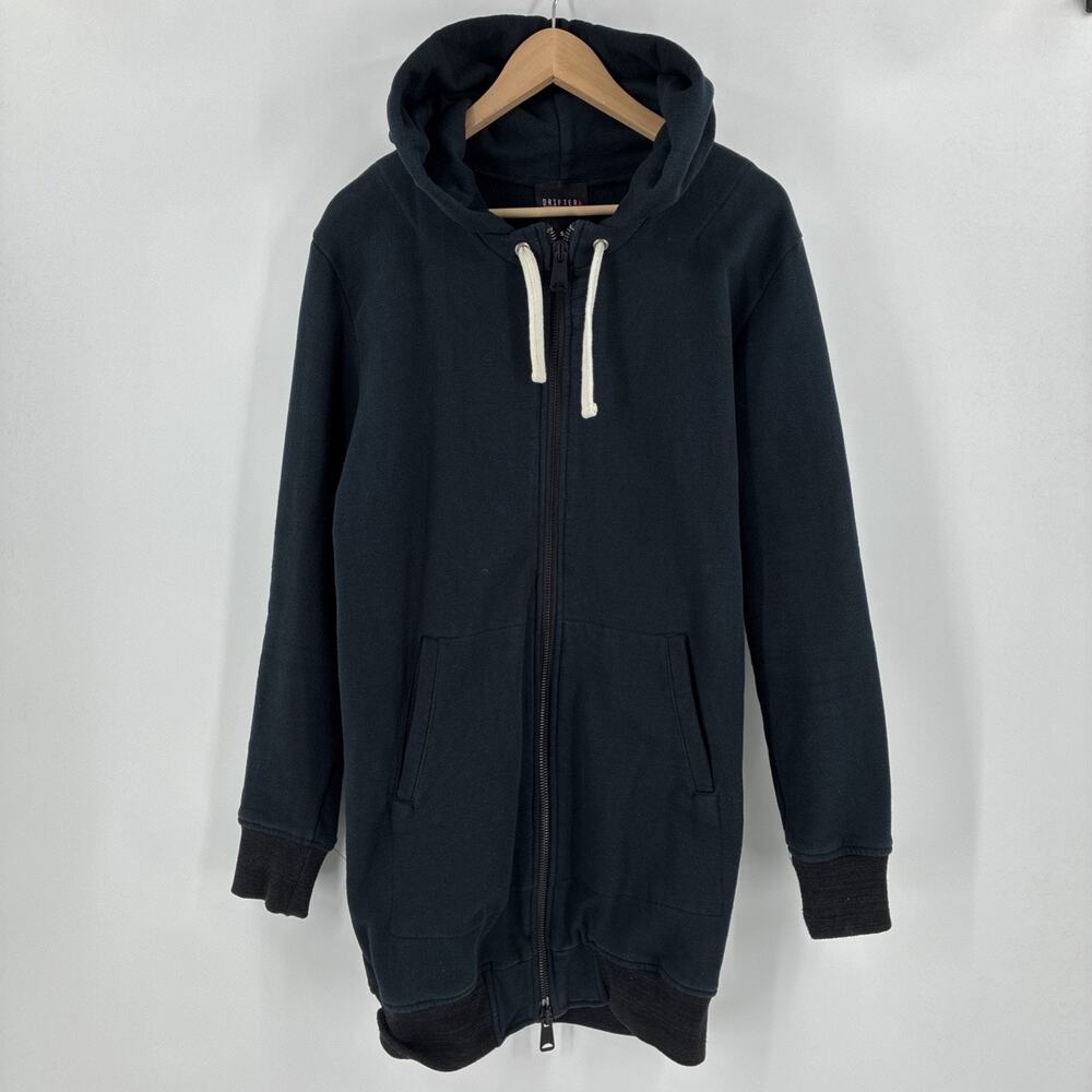 DRIFTER Hoodie Mens Small Nicolas Black Full Zip Long Heavyweight Long USA